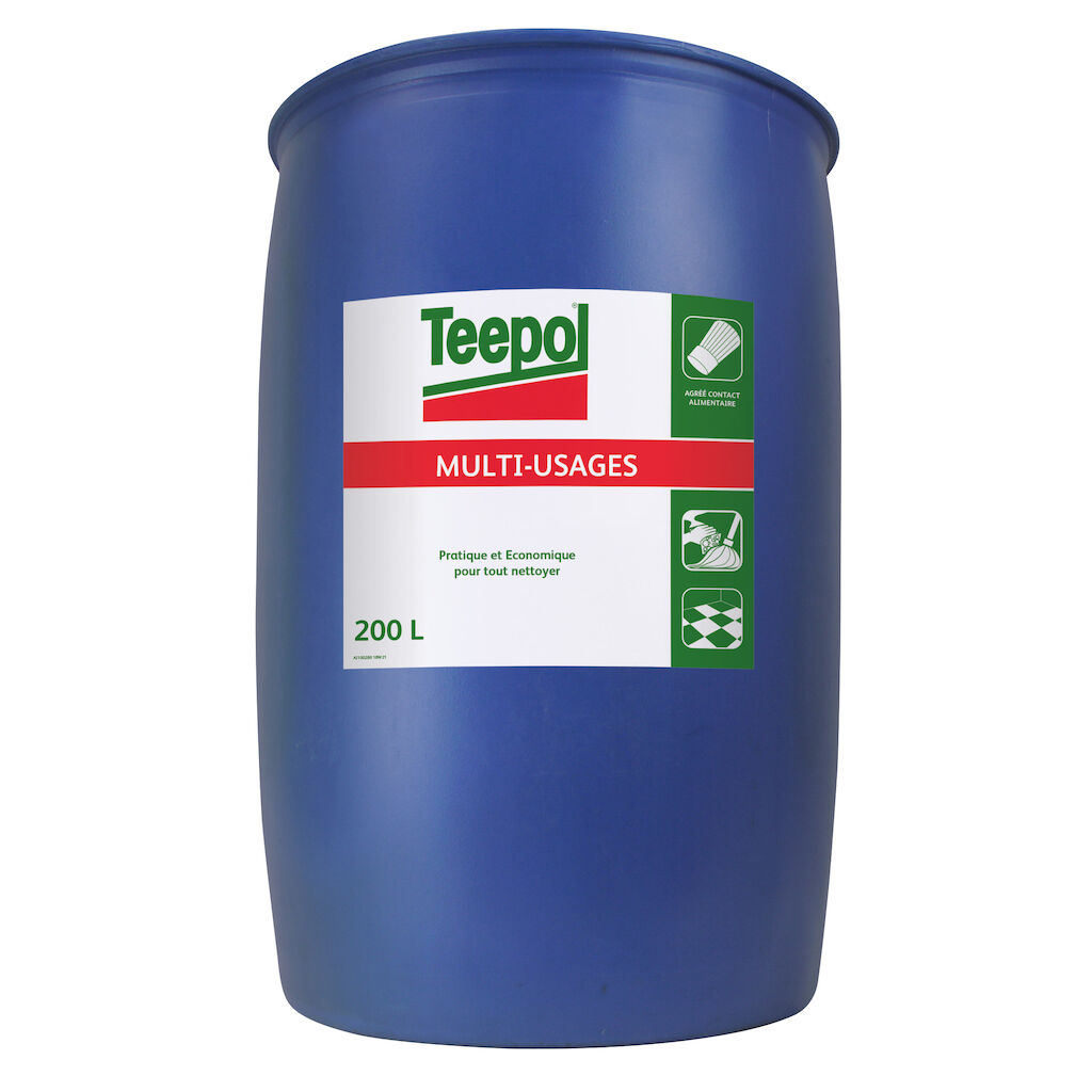 Teepol 200L - Détergent multi-usages pratique et économique pour tout nettoyer